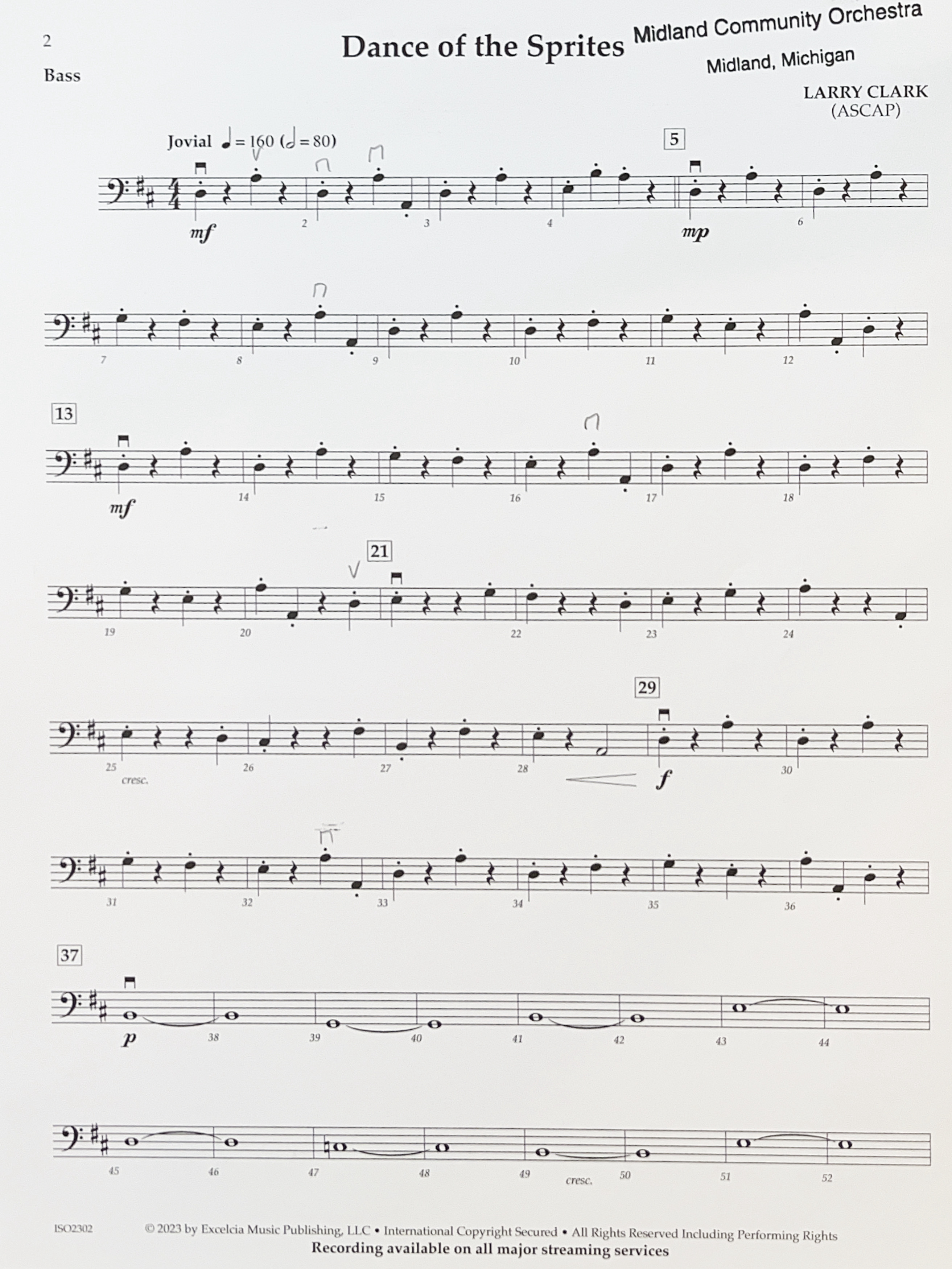 Dance of the Sprites Bass Pg1